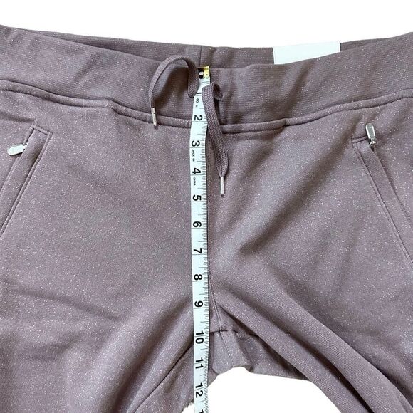 EleVen by Venus Williams Pink Sparkle Breakaway Straight Leg Sweatpants Large - Picture 8 of 12